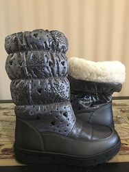 Качественные зимние дутики Lilin Shoes на девочку 34-38 размеры в наличии