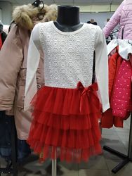 Платье нарядное с фатином для девочки Турция р. 122-140