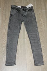 Мужские стрейчевые молодежные джинсы скини 1010 Denim р32-38, антрацит
