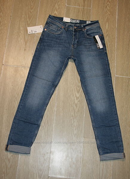 Мужские джинсы Denim Raw Zero 1165 стрейчевые скини 30-36р, маломерят