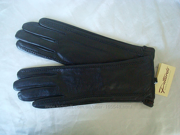 Удлинённые кожаные женские перчатки Pittards