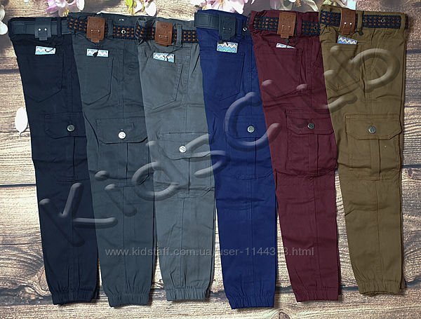 Джоггеры штаны цветные на рост от 92 до 152