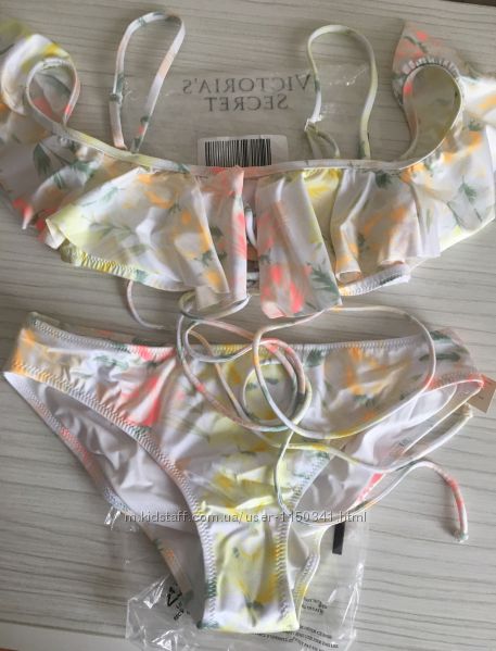 Купальник Victorias Secret топ S 70C, 75A, 75B, плавки S Вікторія Сікрет