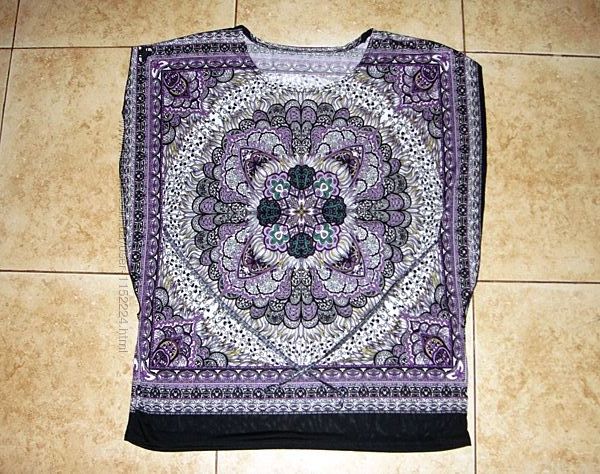 Летняя пляжная накидка парео халатик наш 44-48 eur38-42