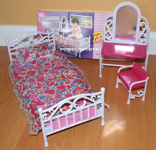 Кукольная мебель Глория Gloria 9314 Спальня