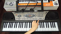 Детский пианино синтезатор MQ 810 USB с микрофоном и радио