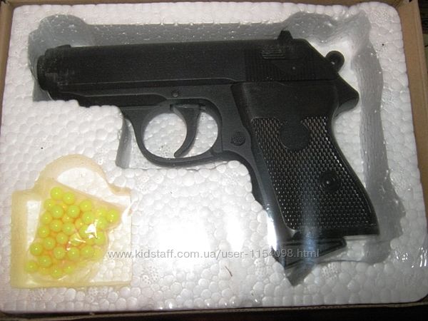 Дитячий іграшковий металопластиковий пістолет ZM 02 Вальтер Walther PP