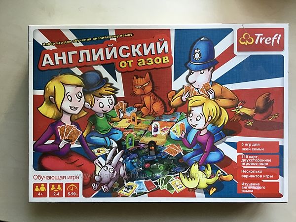 Развивающая настольная игра на английском для детей и взрослых