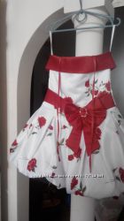Нарядное платье, корсет, с цветами