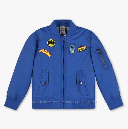 Детская куртка бомбер с Бэтменом для мальчика C&A Германия Размер 92
