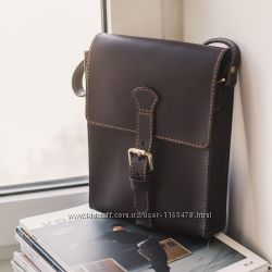 Сумкая кожаная прошитая вручную, под заказ