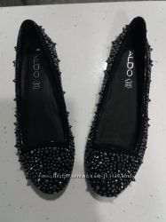 Aldo балетки с шипами р. 37 кожаные