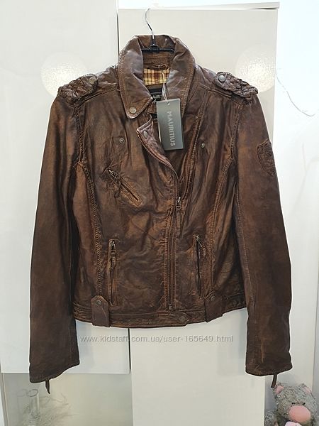 Кожаная куртка косуха Mauritus