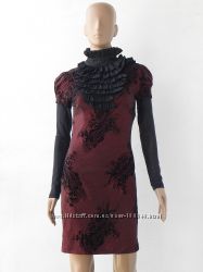 Нарядне плаття бордового кольору 42-й розмір 36-й євророзмір.