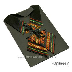 Крос-галстук з вишивкою Чарівниця