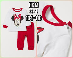 Новая пижамка H&M 3-5 Disney Minnie Mouse Дисней пижама