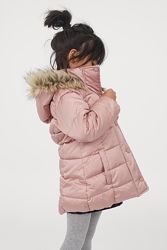 Куртка H&M 98см курточка пальто пудровая