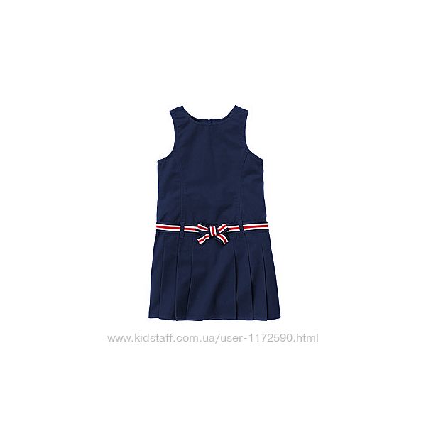 Новое школьное платье Gymboree сарафан 6 7 8 9 10 лет синее черное