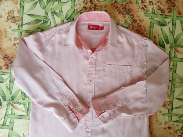 Рубашка розового цвета IZOD  L