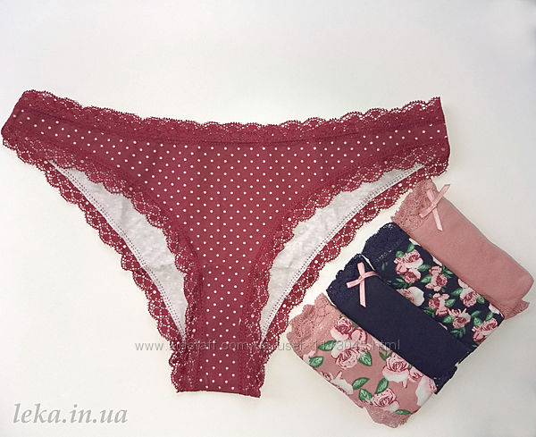 Женские трусики бразилианы коттон поштучно Secret Possessions Primark.