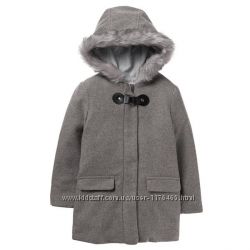 Шерстяное серое пальто Крейзи 8 размер L 8-10 лет Buckle Coat Crazy8 куртка