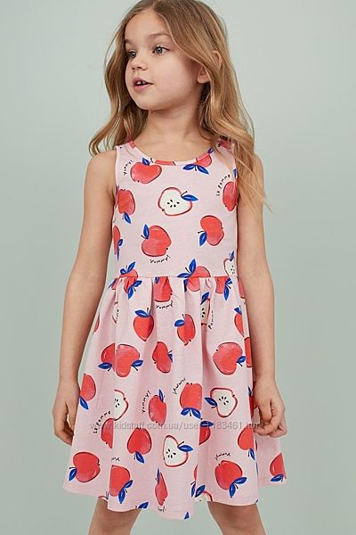 Легкий яскравий бавовняний сарафан сукня плаття H&M НМ на дівчинку котон