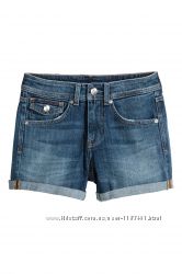 Шорты джинсовые H&M Regular Waist Denim Shorts размер XS евро 34