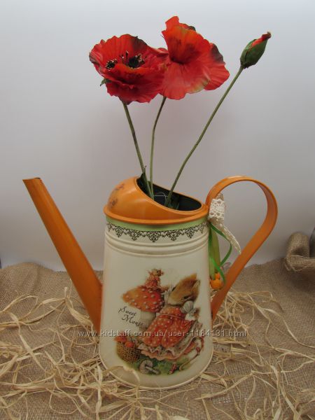 Лейка для полива цветов, декоративная ваза для сухоцвета