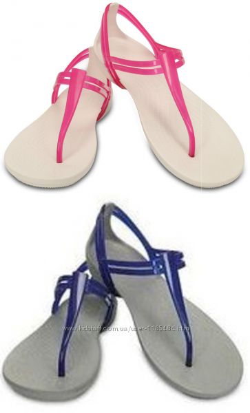 Crocs Isabella T-strap Sandal W5, W9. Оригінал, Америка