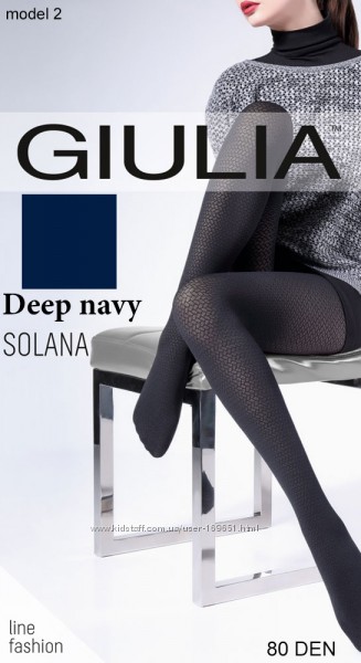 Колготки с рисунком SOLANA 80 ден Giulia