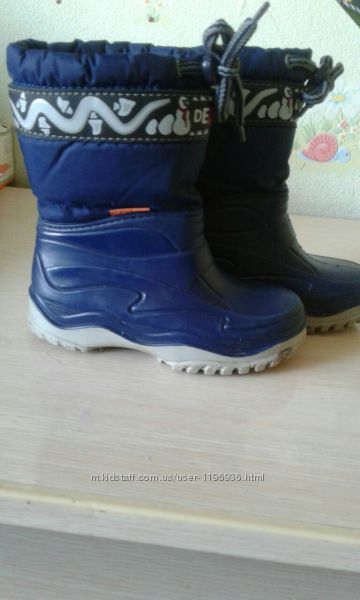 резиновые сапоги на меху Demar 2627