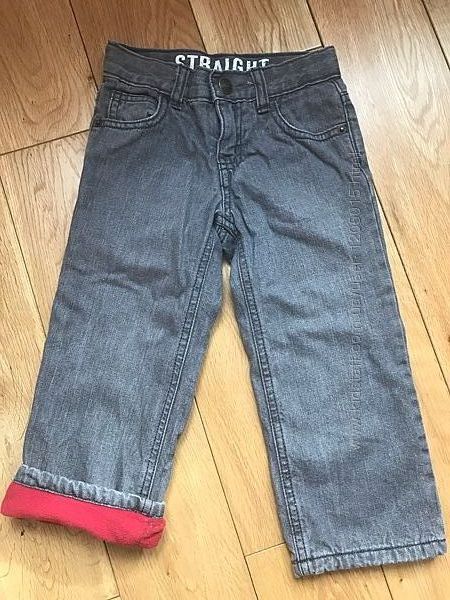 Теплі джинси на флісі для хлопчика, р-р 86-92 см, 1,5-2 роки
