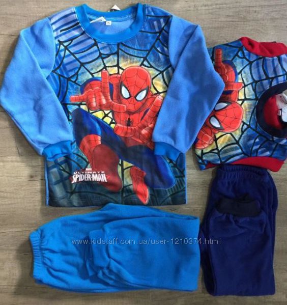 пижама тепленькая, фліс, для мальчика, Marvel