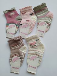 Носки детские для новорожденных бейбики с тормозами