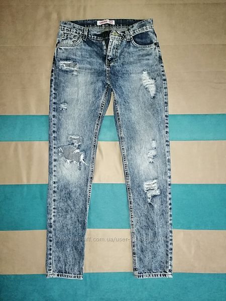 Джинсы рваные Gee Jay, джинсы рванки, 12-3 лет, 158 см