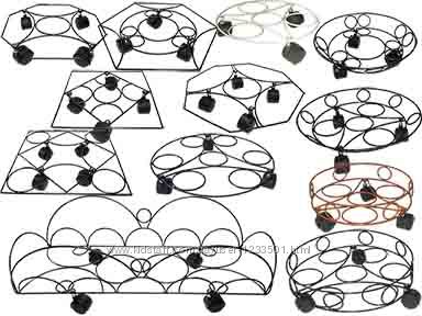 Подставки под цветочные горшки на колесиках.