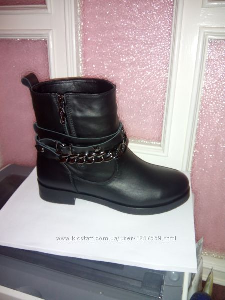 Классные модные ботинки натуральная кожа 36р