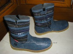 Золотистые, ботинки Minnetonka, замша, сапоги  девочке, кожа с бахромой