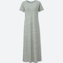 Uniqlo WOMEN SHORT-SLEEVE LONG BRA DRESS Платье со встроенным bra XXS XS 