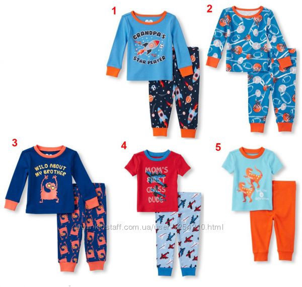 Пижамки для мальчика, комплекты для дома Childrens Place 6-9мес