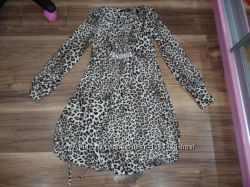 Платье леопардовое 42-44 размера