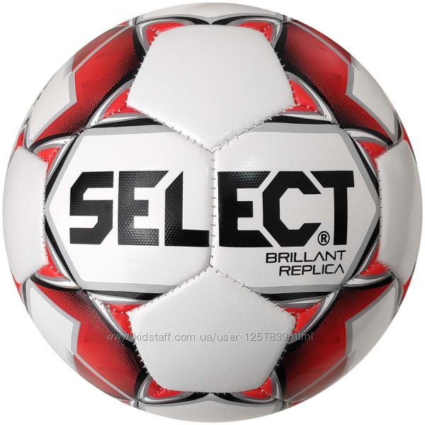 Мяч футбольный для детей SELECT BRILLANT REPLICA -3, 4, 5  размер 