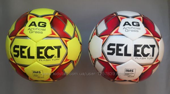 Мяч футбольный для искусственной травы SELECT FLАSH TURF - 4, 5 размер 