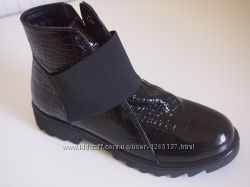Стильные кожаные ботинки ТМ Palaris демисезонные лаковые 36-37