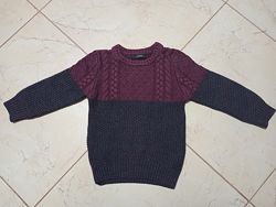 Теплый вязаный свитер George, реглан кофта, 104-110