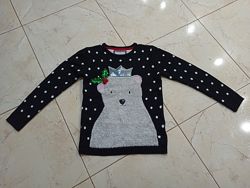 Новогодний праздничный свитер реглан кофта YD