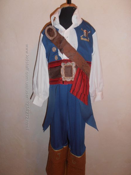 Карнавальные костюмы пирата Джека Воробья на 5 -6 лет.