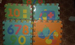 Коврик Мозаика, пазлы EVA в асортименте