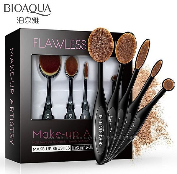 BioAqua Make-Up Brushes Набор кистей для макияжа 5шт