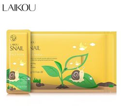 Набор ночных масок Laikou Snail Anti-Wrikle против старения кожи 3г/20шт